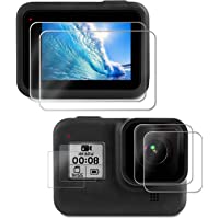 Deyard Protector de Pantalla para GoPro Hero 8 Black- Película Protectora de Pantalla +Película Protectora de Lente…